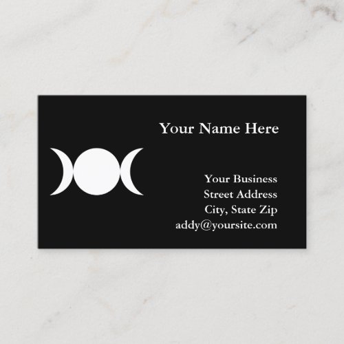Triple Goddess Business Card Template