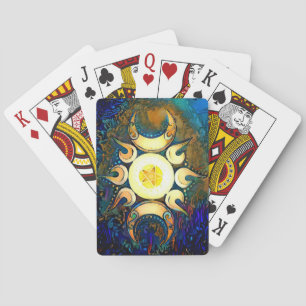 Triple Goddess Crowned Poker Cards