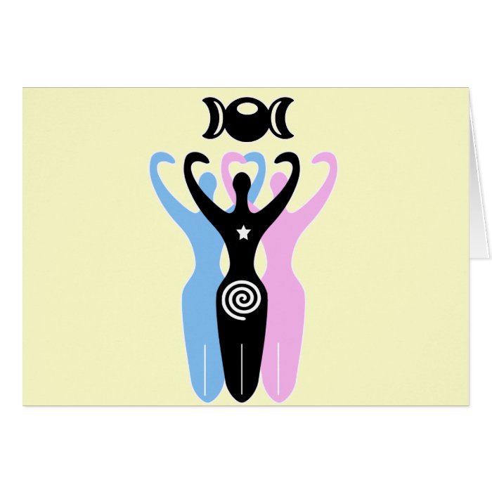 Triple Goddess Greeting Card