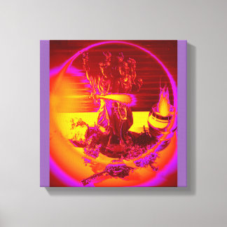 Triple Goddess Hekate with offerings Canvas Print