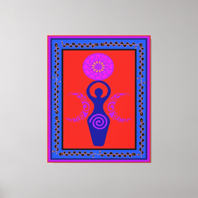 Triple Goddess Moon Phase Canvas Print (Front)