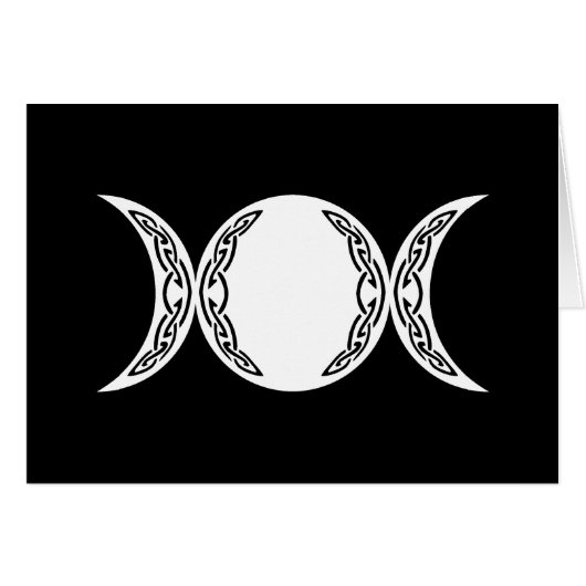 Triple Goddess Moon Symbol Cards (Front Horizontal)