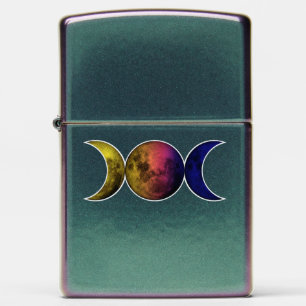 Triple Goddess Moon symbol Zippo Lighter