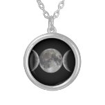 Triple Goddess Moon Wicca Pagan Necklace at Zazzle