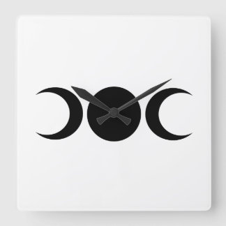 Triple Goddess Moons Wall Clock