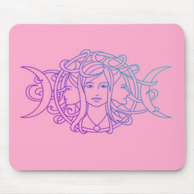 Triple Goddess Mouse Pad (Front)