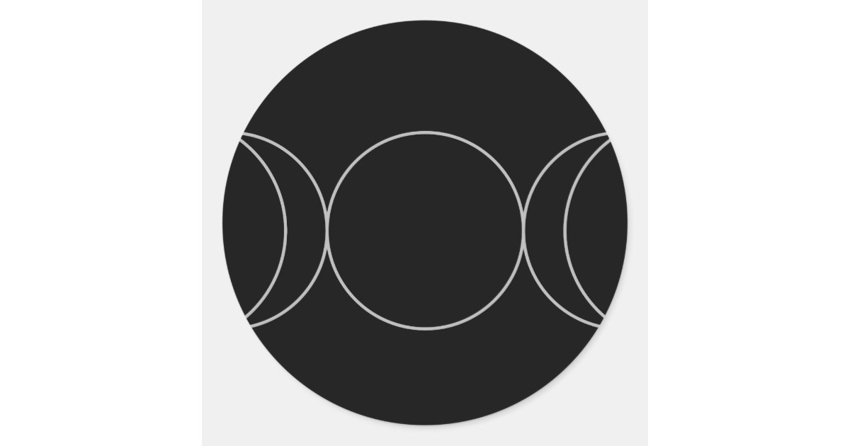 Triple Goddess Neopaganism jpg Classic Round Sticker Zazzle