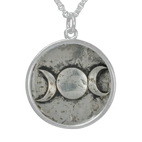 Triple Goddess Sterling Silver Necklace