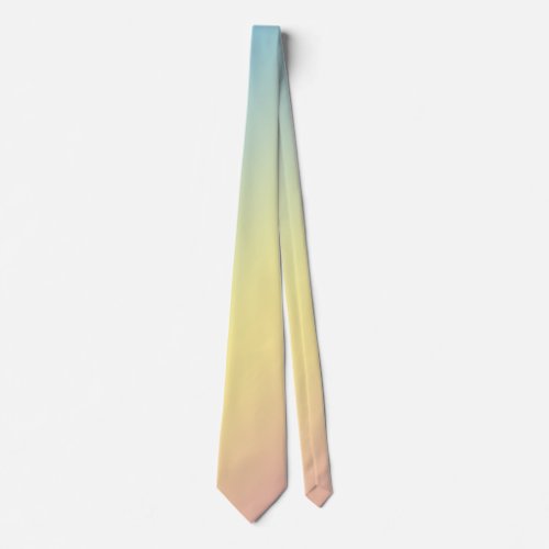 Triple Gradient in Pastel Blue Yellow and Pink Neck Tie