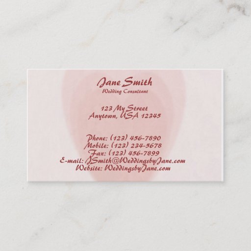 Customizable Triple Heart Business Card