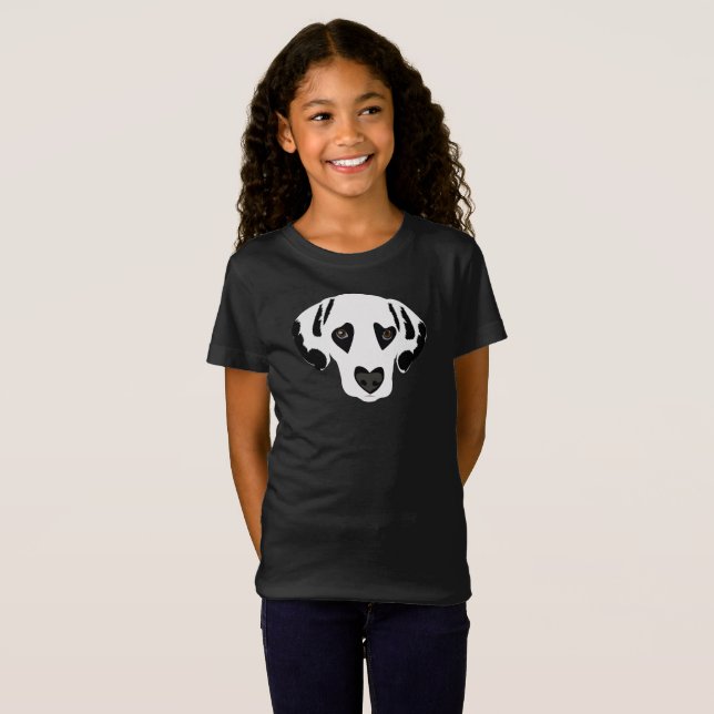 Triple Heart Dalmatian T-Shirt (Front Full)