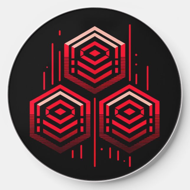 Triple Hexagon Wireless Charger (Front)
