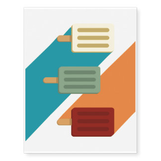 Triple Icecream Temporary Tattoos