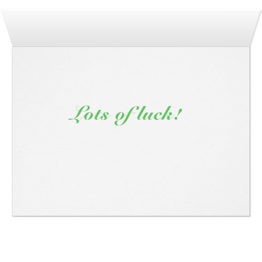 Triple Luck card (Inside Horizontal (Bottom))