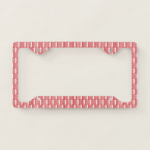 Christian Fish Pink Open License Plate Frame