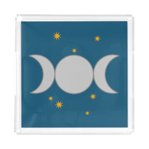 Triple Moon Acrylic Tray