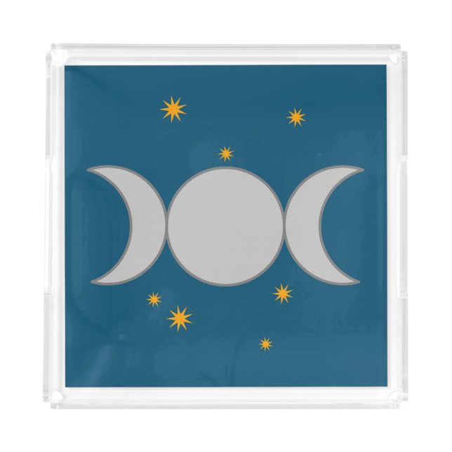 Triple Moon Acrylic Tray (Front)
