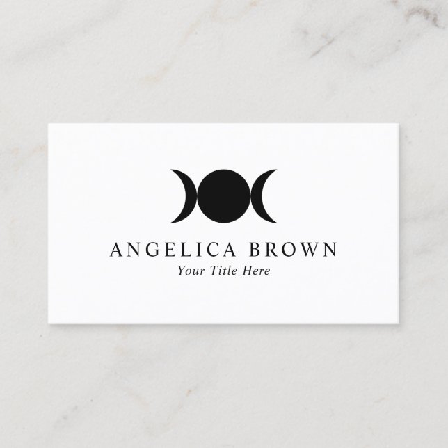 Triple Moon Business Card (Front)