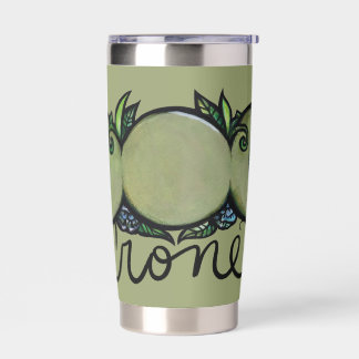 Triple Moon Crone Goddess Pagan Art                Insulated Tumbler