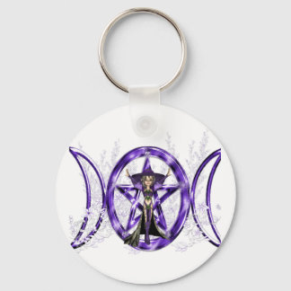 Triple Moon Elf Keychain