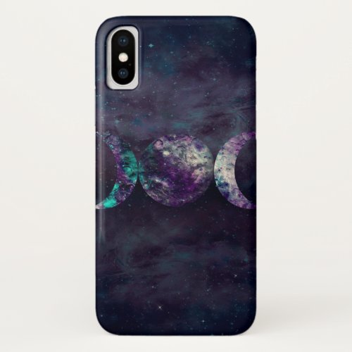 Triple Moon Goddess Luna Universe iPhone X Case