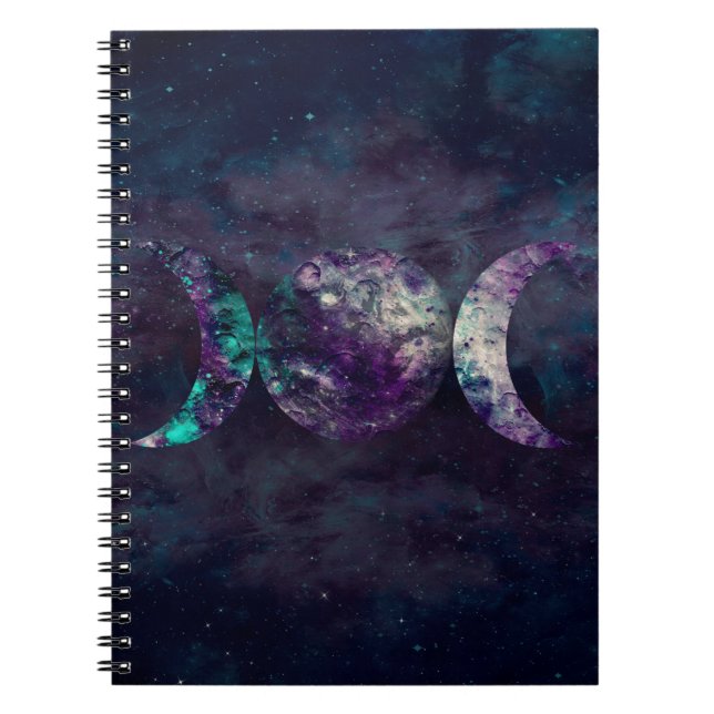 Triple Moon Goddess Luna Universe Dream Journal (Front)