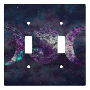 Triple Moon Goddess Luna Universe Space Light Switch Cover