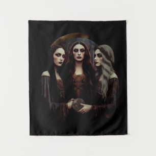 Triple Moon Goddess Tapestry