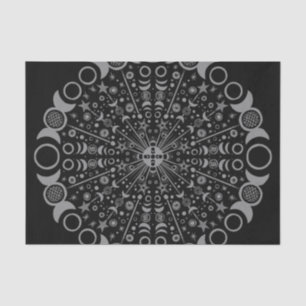 Triple Moon Mandala Tissue Paper