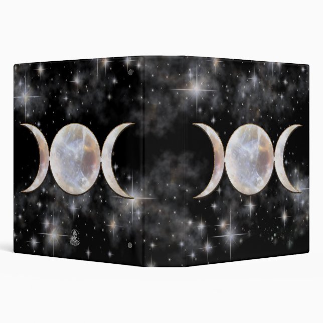 Triple Moon Moonstone 3 Ring Binder (Background)