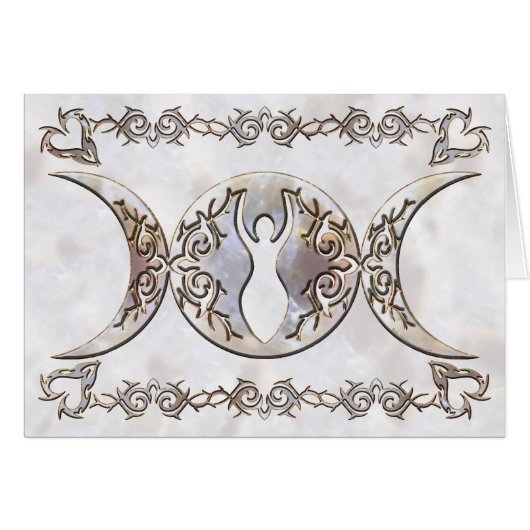 Triple Moon Moonstone Goddess Cards (Front Horizontal)