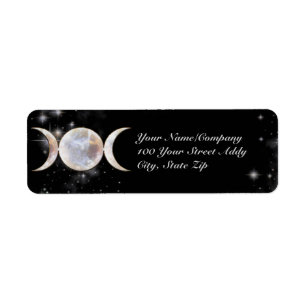 Triple Moon Moonstone Label