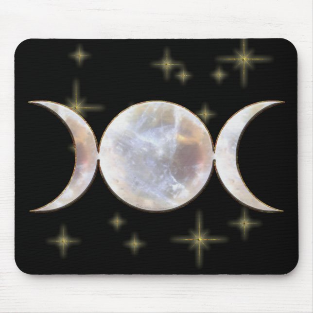 Triple Moon Moonstone Mouse Pad (Front)