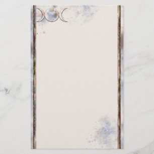 Triple Moon Moonstone Stationery