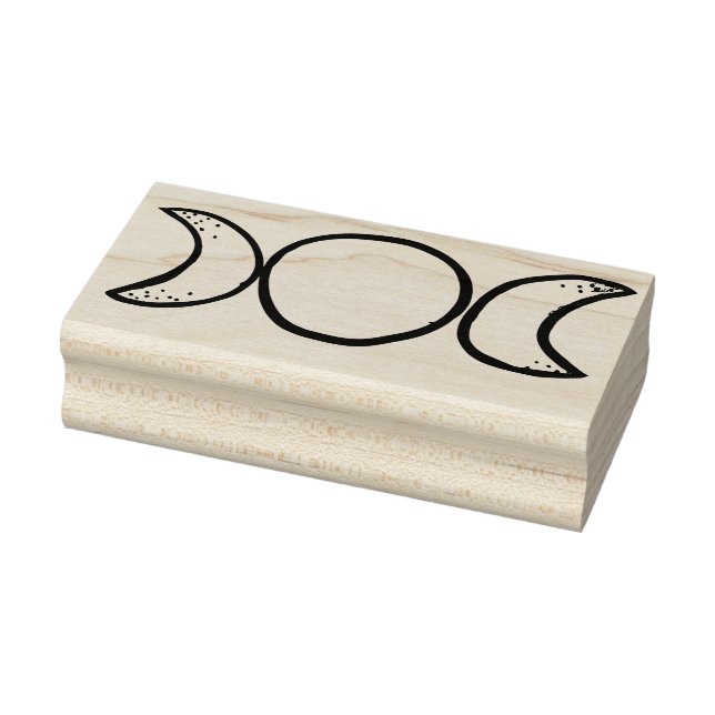 Triple Moon                                        Rubber Stamp (Stamp)