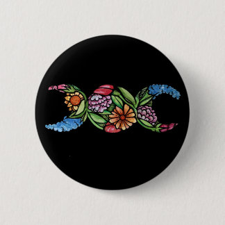 Triple Moon Symbol Bloom Button