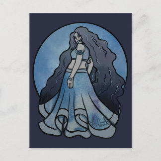 Triple Moon Symbol Wicca Goddess Postcard