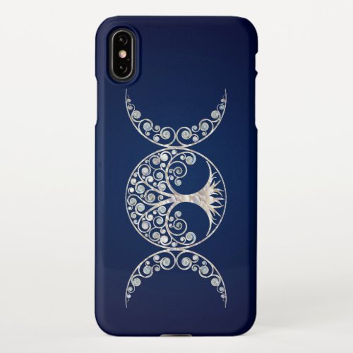 Triple Moon _ Tree of life _ Moonstone and Pearl iPhone XS Max Case