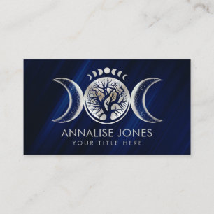 Triple Moon - Tree of life Ornament Business Card