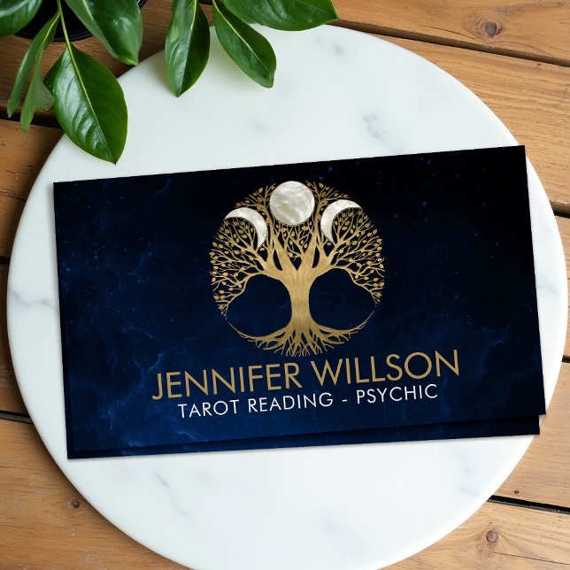 Triple Moon - Tree of life Ornament Business Card (Creator Uploaded)