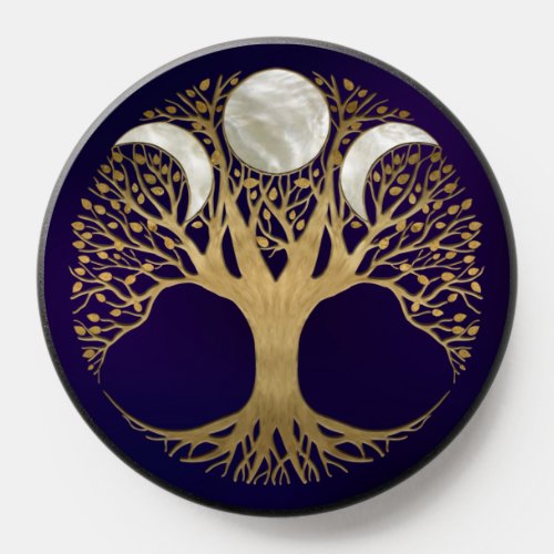 Triple Moon _ Tree of life Ornament PopSocket