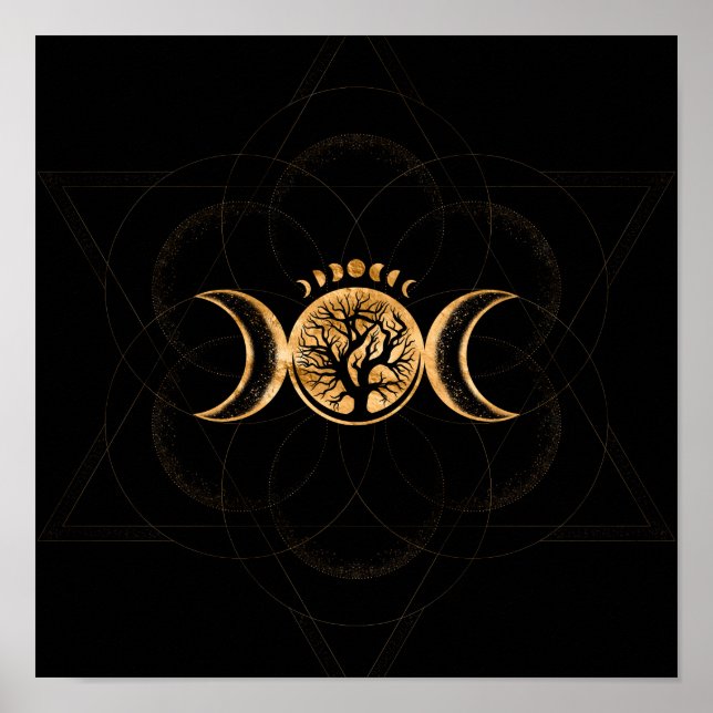 Triple Moon - Tree of life Ornament Poster (Front)