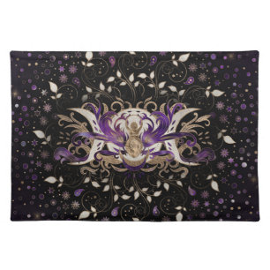 Triple Moon - Triple Goddess Amethyst Moonlight Cloth Placemat
