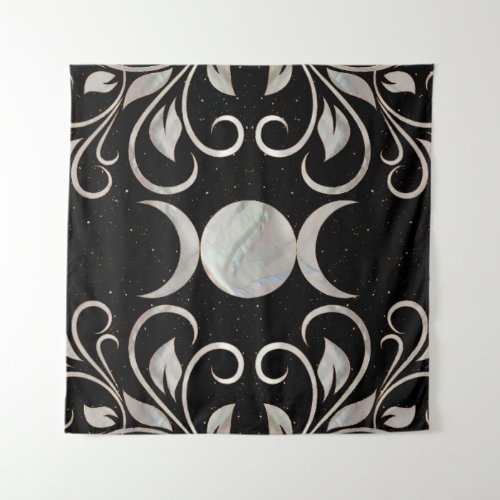 Triple Moon _ Triple Goddess _ Mother of Pearl Tapestry