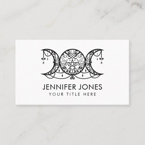 Triple Moon _ Triple Goddess Ornament Business Card