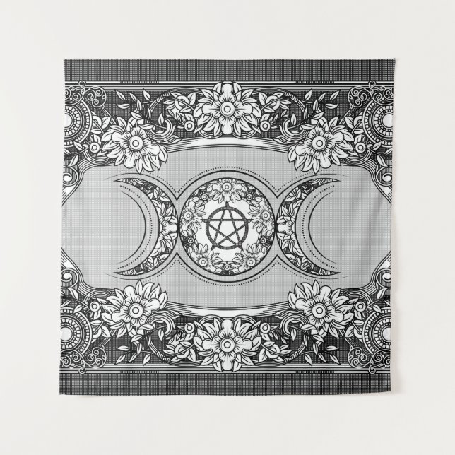 Triple Moon - Triple Goddess Ornament Tapestry (Front)