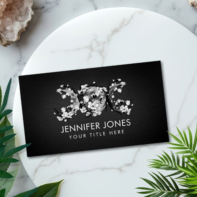 Triple Moon - White Blossom Business Card (Creator Uploaded)