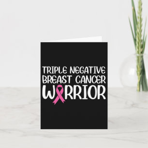 Triple Negative Breast Cancer Awareness Warrior Pi Card