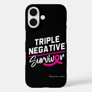 Triple Negative Survivor Breast Cancer Awareness iPhone 16 Case