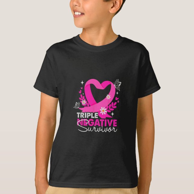 Triple Negative Survivor Breast Cancer Awareness G T-Shirt (Front)